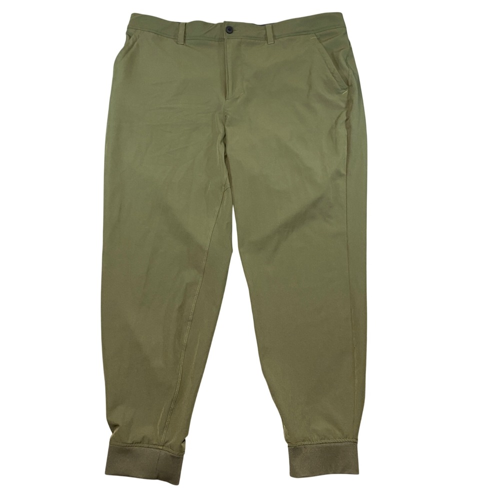 VRST Mens Limitless Jogger Pants Olive Green Tech Stretch Size 38